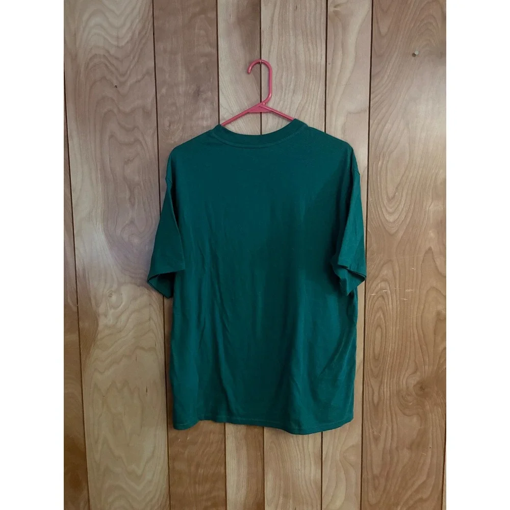 The North Face Mens Green Circular Design Logo Short Sleeve T-Shirt Size M